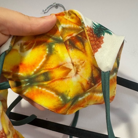 Pineapple reversible strappy bikini swim top - Picture 3 of 4